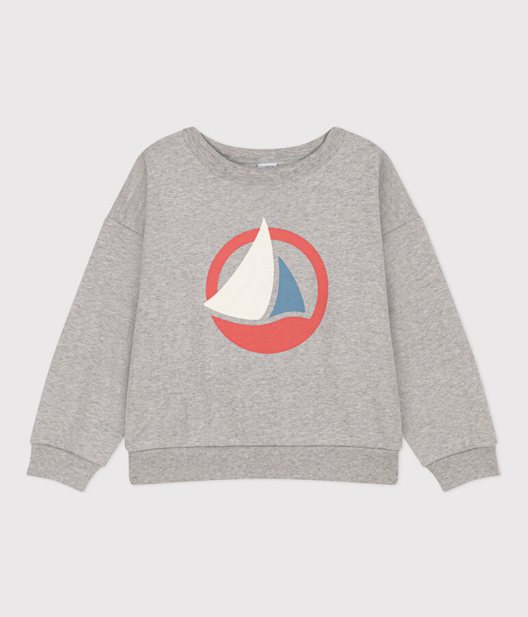 Sudadera de mulet&oacute;n para ni&ntilde;o gris