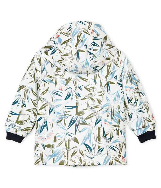 Impermeable beb&eacute; ic&oacute;nico blanco/multicolor