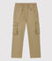 Pantalón de corte normal de gabardina de niño beige JERRYCAN