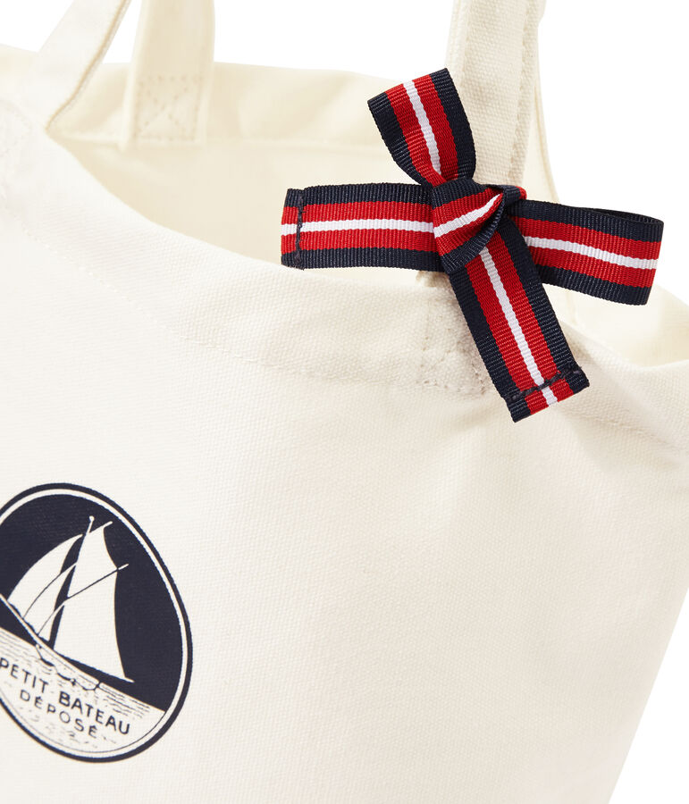 Bolsa de tela para ni&ntilde;a blanco