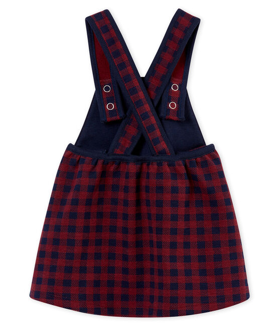 Vestido vichy para bebé niña rojo OGRE/azul SMOKING
