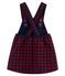 Vestido vichy para bebé niña rojo OGRE/azul SMOKING