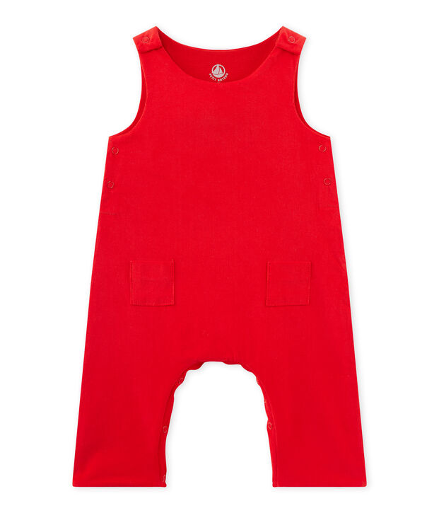 Peto de terciopelo para beb&eacute; ni&ntilde;o rojo