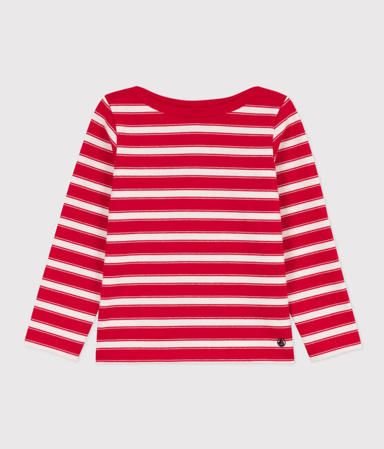 Marinera de algodón grueso para niño/niña rojo PEPS/blanco MARSHMALLOW