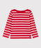 Marinera de algodón grueso para niño/niña rojo PEPS/blanco MARSHMALLOW