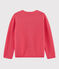 Jersey de lana y algodón para niña rosa ROSE FLASHY