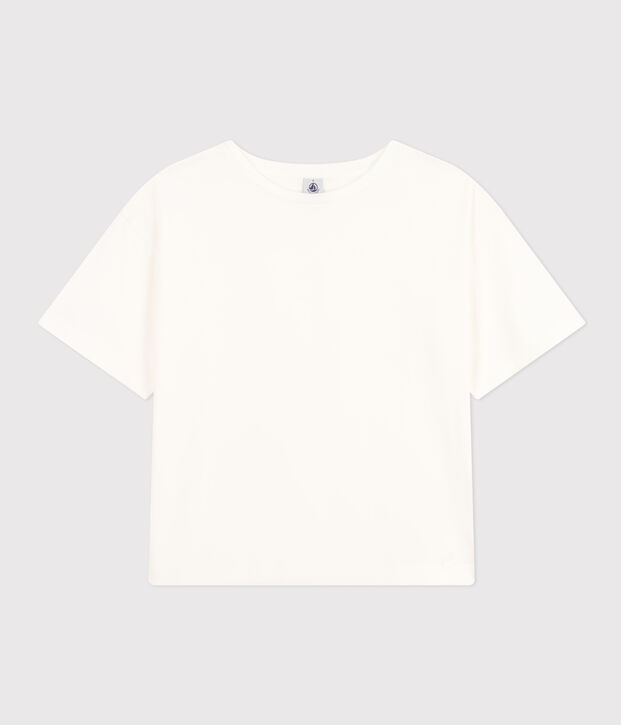 Camiseta la Boxy de algod&oacute;n de mujer blanco