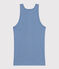 Camiseta L'Iconique de algodón sin mangas para mujer azul BEACH