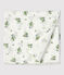 Muselina de flores en gasa de algodón de bebé blanco MARSHMALLOW/blanco MULTICO
