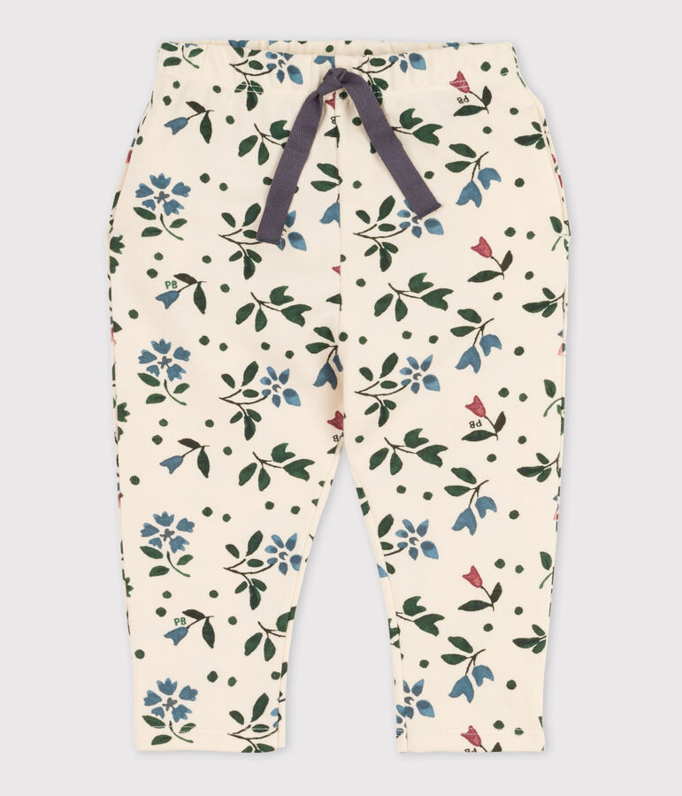 Pantal&oacute;n de felpa con estampado para beb&eacute; crudo/multicolor