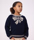 Jersey infantil de lana y algod&oacute;n con estampado de lazo