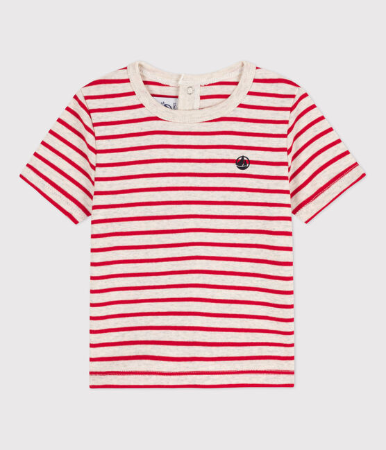 Camiseta de manga corta de algodón a rayas para bebé MONTELIMAR/ PEPS