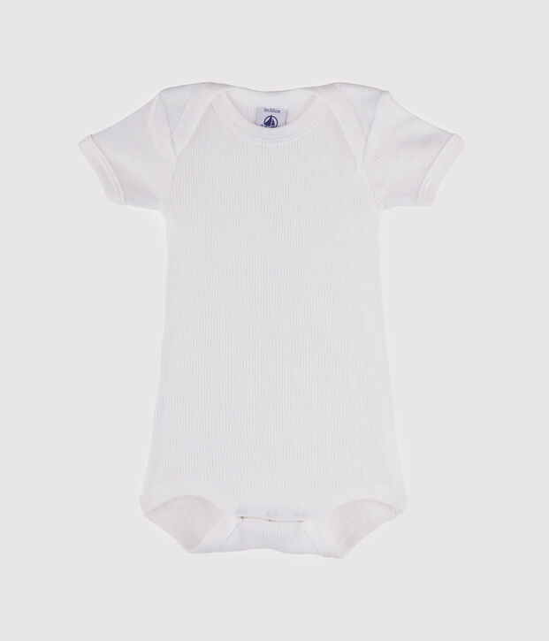 Bodi manga corta para beb&eacute; ni&ntilde;a - beb&eacute; ni&ntilde;o blanco