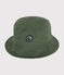 Gorro de algodón liso para bebé verde CROCO
