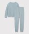Pijama liso de rizo de algod&oacute;n para mujer SEDUMBLUE