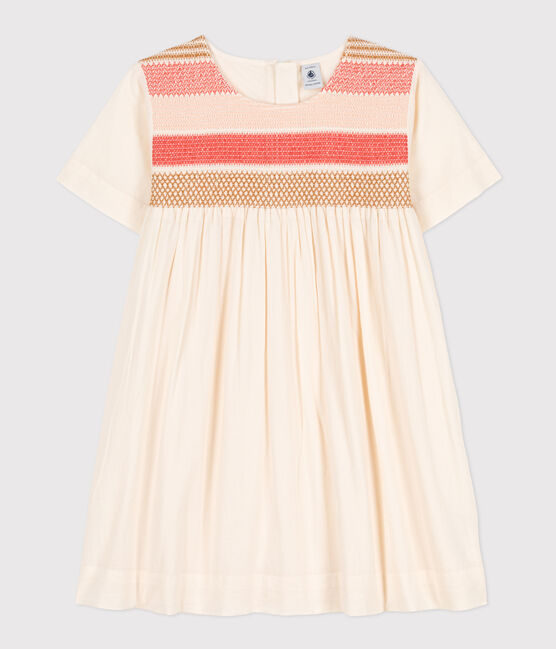 Vestido de popelina para niña crudo AVALANCHE