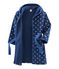 Bata de casa infantil de polar azul MEDIEVAL/blanco MARSHMALLOW