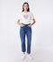 Camiseta Recta de algodón liso para mujer blanco MARSHMALLOW