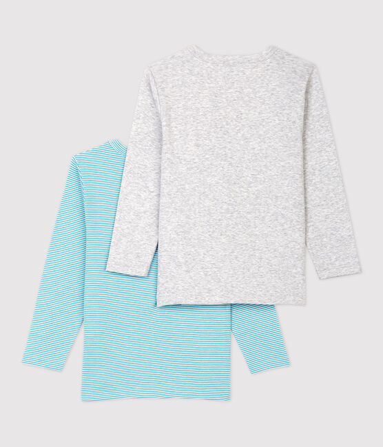 Juego de 2 camisetas de manga larga de niño de algodón orgánico variante 1