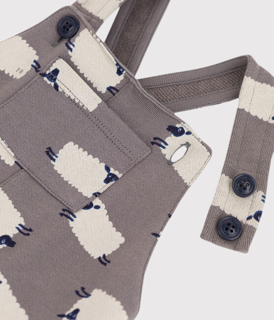 Peto largo de felpa con estampado de ovejas para bebé BONGRIS/ MULTICO