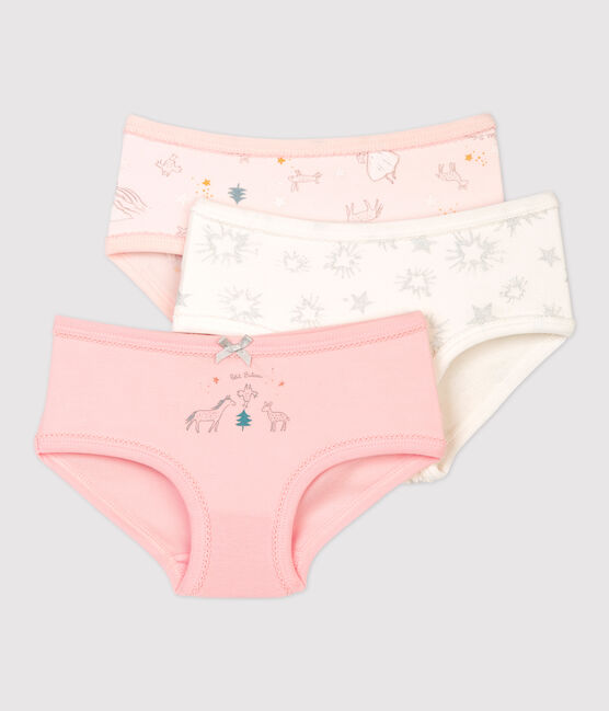 Juego de 3 braguitas con brillo para niña pequeña variante 1