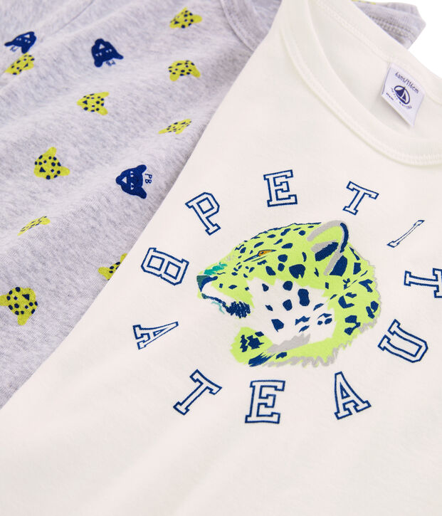 Par de camisetas para ni&ntilde;o multicolor