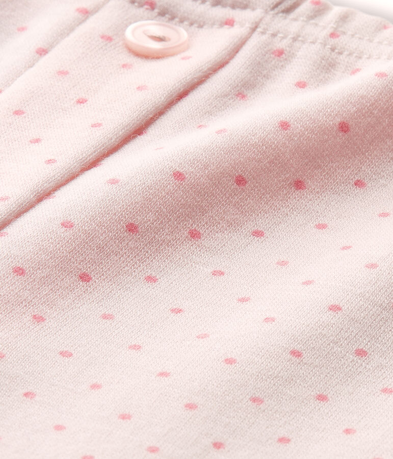 Legging de lana y algod&oacute;n para ni&ntilde;a rosa VIENNE/rosa GRETEL