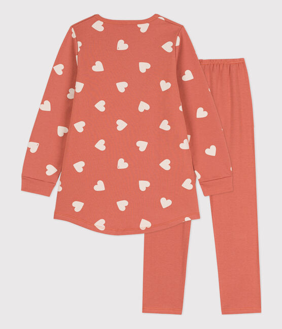 Camisón y leggings de felpa y algodón con corazón para niña BRANDY/ AVALANCHE