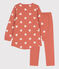 Camisón y leggings de felpa y algodón con corazón para niña BRANDY/ AVALANCHE