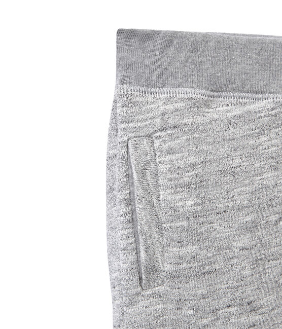 Pantalón en jersey tupido para niño gris Gris
