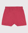 Shorts de punto flameado para niña rosa PAPI