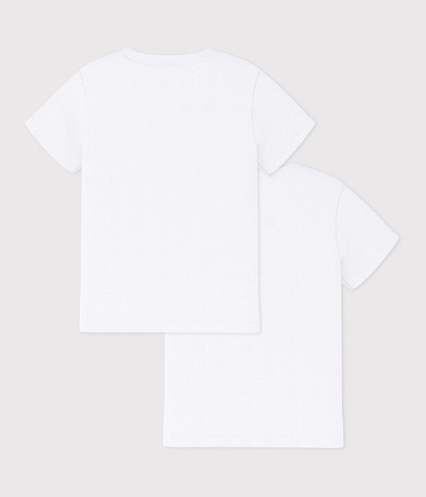 Lote de 2 camisetas de manga corta blancas de chico multicolor