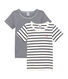 Par de camisetas manga corta para chica