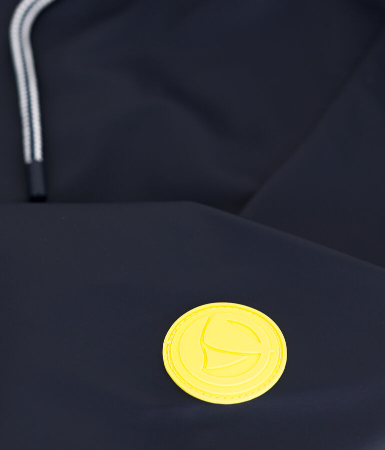 Chubasquero largo y bicolor para mujer azul SMOKING