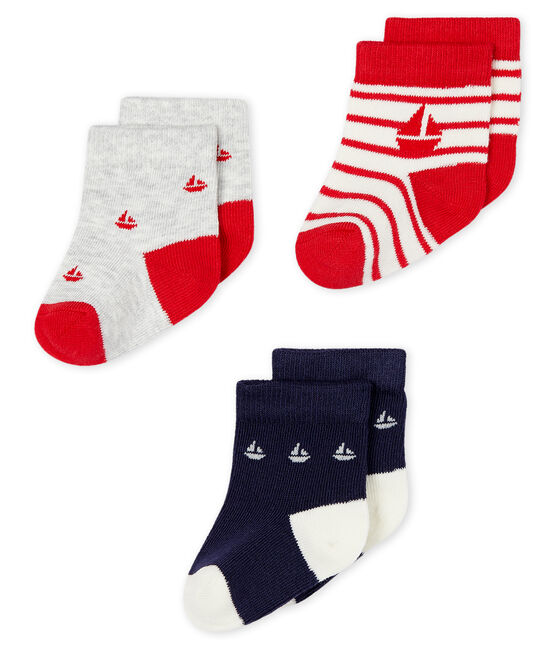 Lote de 3 pares de calcetines bebé niño variante 1