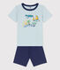Pijama corto de algodón de explorador para niño