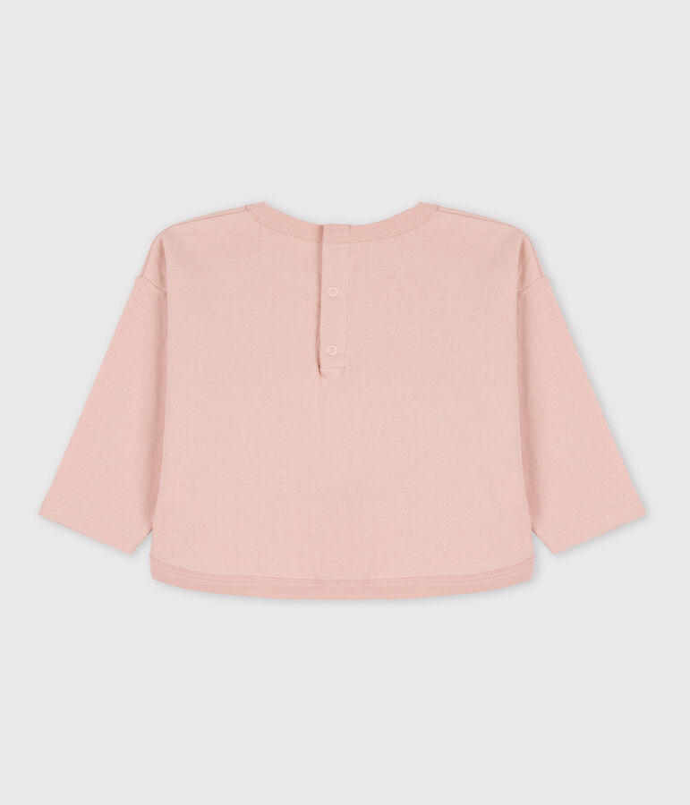 Camiseta de t&uacute;bico de manga larga para beb&eacute; rosa SALINE