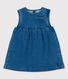 Vestido de tejido vaquero ecológico de bebé