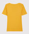 Camiseta de algodón de mujer amarillo BOUDOR