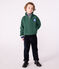 Sudadera infantil de algodón liso con cremallera en el cuello WILLOW