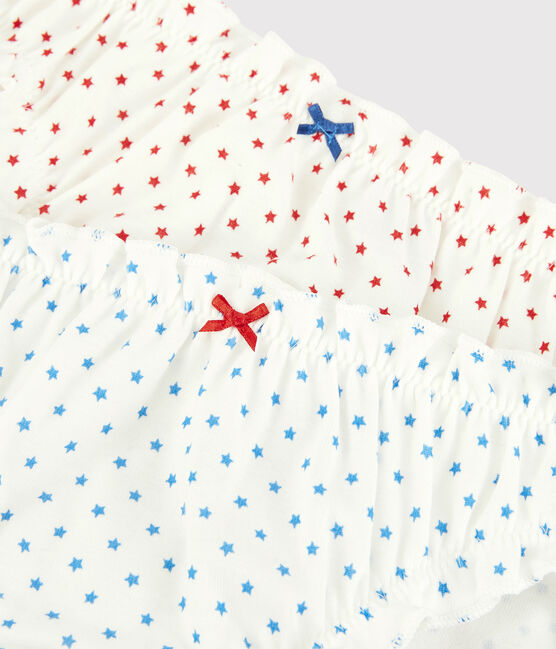 Juego de 2 braguitas con volantes de algodón ORGÁNICO de mujer variante 1