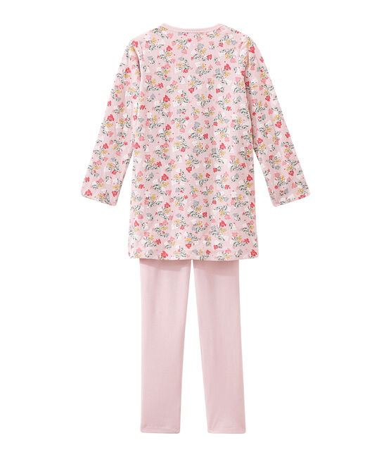 Camisón para niña rosa JOLI/blanco MULTICO