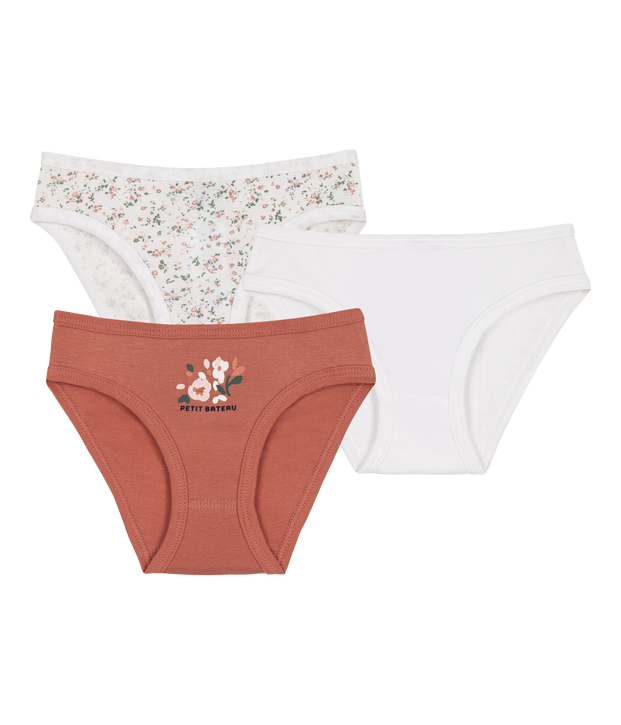 Lot de 3 culottes en coton multicolor
