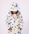Gorro de lluvia infantil con estampado de corazones azul/azul