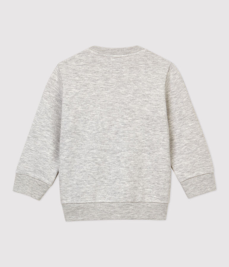 Sudadera de mulet&oacute;n de beb&eacute;. gris BELUGA CHINE