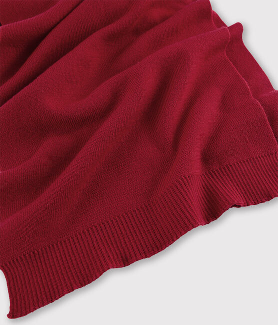 Bufanda de lana para mujer rojo TERKUIT