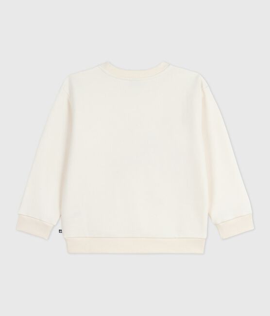 Sudadera infantil de algodón con estampado crudo MILK