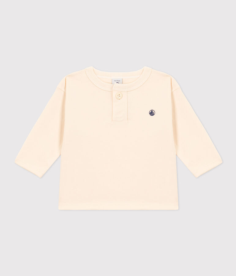 Camiseta de manga larga de jersey para beb&eacute; crudo AVALANCHE