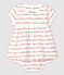 Vestido de manga corta con braguitas bloomer de bebé niña en jacquard de algodón ecológico blanco MARSHMALLOW/rojo TERKUIT