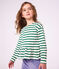 Marinera infantil de algod&oacute;n verde/verde